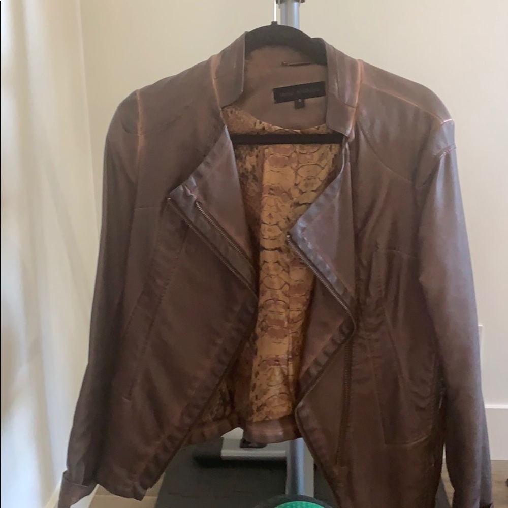Brown Leather-Looking Steve Madden Jacket